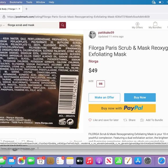 Filorga Paris Scrub & Mask Reoxygenating Exfoliating Mask - Picture 2 of 4